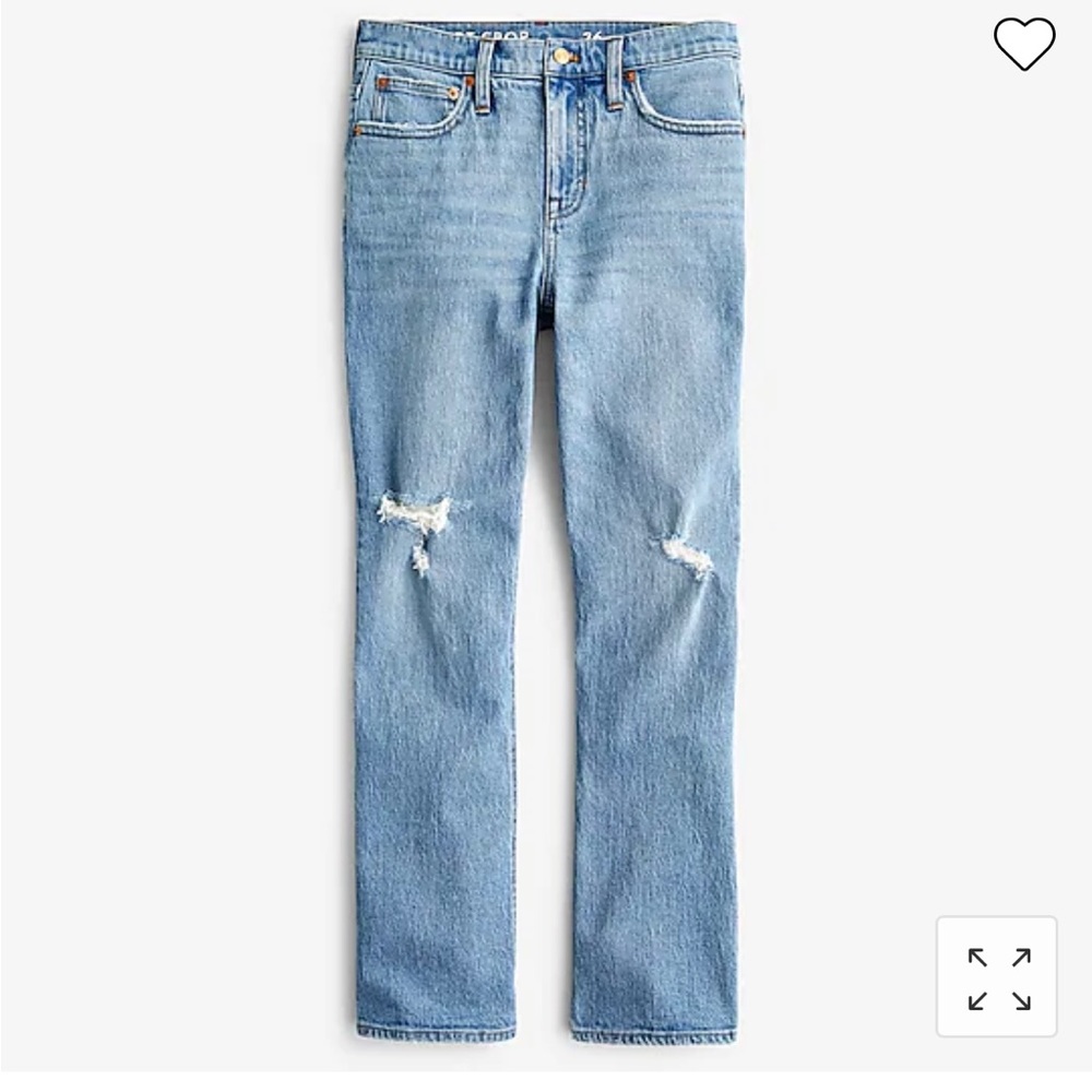 J. Crew Petite 9'' Demi-Boot Crop Jean 26P